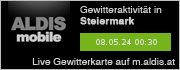 ALDIS mobile Gewitterkarte für Steiermark
