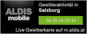 ALDISmobile Gewitterkarte für Salzburg